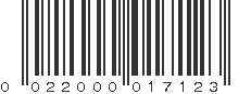 UPC 022000017123