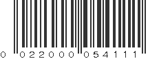 UPC 022000054111