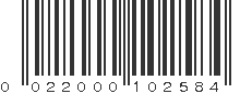 UPC 022000102584