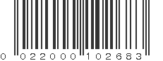 UPC 022000102683