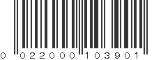 UPC 022000103901