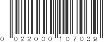 UPC 022000107039