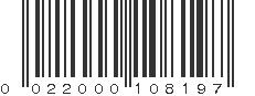 UPC 022000108197