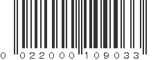 UPC 022000109033