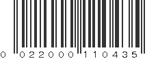 UPC 022000110435