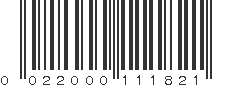 UPC 022000111821