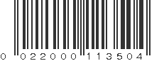 UPC 022000113504