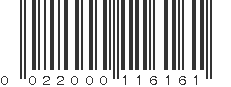 UPC 022000116161