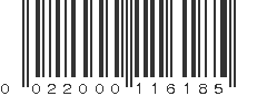 UPC 022000116185