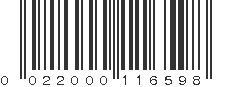 UPC 022000116598