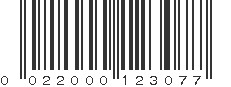 UPC 022000123077