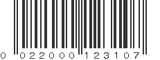 UPC 022000123107