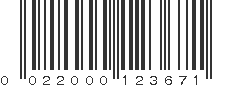 UPC 022000123671