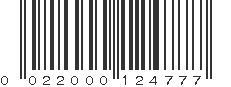 UPC 022000124777