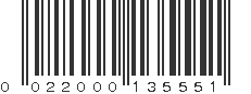 UPC 022000135551