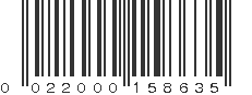 UPC 022000158635