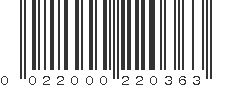 UPC 022000220363