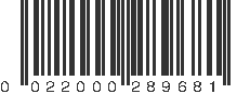 UPC 022000289681