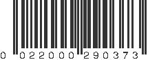 UPC 022000290373