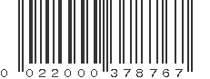 UPC 022000378767