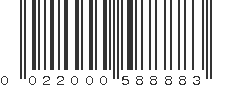 UPC 022000588883