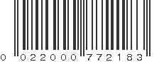 UPC 022000772183