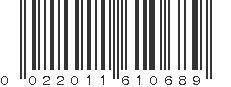 UPC 022011610689