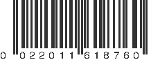 UPC 022011618760