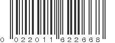 UPC 022011622668