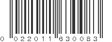 UPC 022011630083