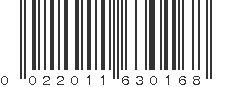 UPC 022011630168