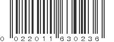 UPC 022011630236