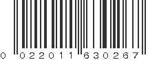 UPC 022011630267