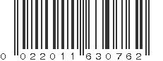 UPC 022011630762