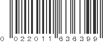 UPC 022011636399