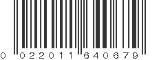 UPC 022011640679