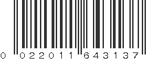 UPC 022011643137