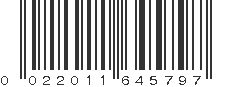 UPC 022011645797