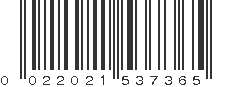 UPC 022021537365