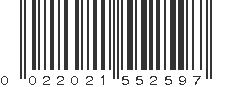 UPC 022021552597