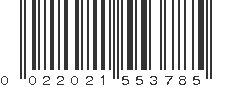 UPC 022021553785