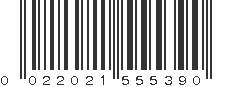 UPC 022021555390