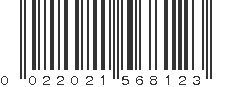 UPC 022021568123