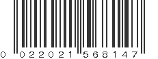 UPC 022021568147