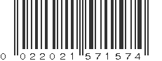 UPC 022021571574