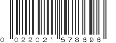 UPC 022021578696