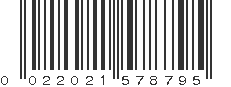 UPC 022021578795