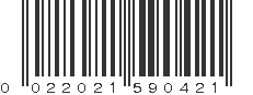 UPC 022021590421