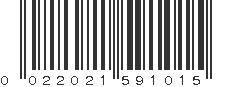 UPC 022021591015