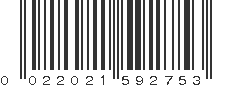 UPC 022021592753